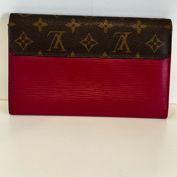 Louis Vuitton Marie Rose Fuchsia Monogram Epi Leather Wallet Clutch - Picture 4 of 16